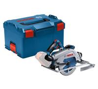 Sierra circular BOSCH PROFESSIONAL GKS 18V-68 G, 18V, 190mm, a batería, incluye guía paralela, disco de corte y maletín