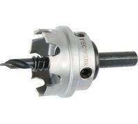 Sierra circular D.60 (PG48) mm, profundidad de corte 4 mm, con insertos de metal duro, incluye broca y tope TECWERK