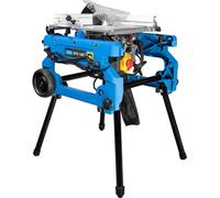 Sierra circular de mesa Guede GFO 1401, con base, funcionamiento con conexión a la red eléctrica, 1400 vatios, diámetro del disco de corte de 216 mm, sistema de aspiración de polvo