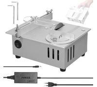 Sierra circular de mesa multifuncional, 96 W, sierras circulares eléctricas para uso doméstico, sierra para bricolaje, altura ajustable, herramienta de corte, máquina para trabajar la madera