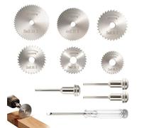 Sierra Circular HSS compatible Dremel, Herramientas Rotativas para Madera, Plástico, Chapa de Metal, PVC, Cobre y Uso de Bricolaje, Compatible con GOXAWEE, SPTA y Más
