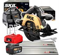 Sierra circular inalámbrica Skil 20V, 3575 DB, 184mm, con guía (1 batería de 4.0Ah)