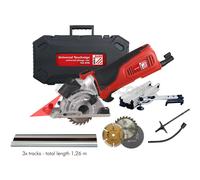 SIERRA CIRCULAR INSICION + GUIA PISTA + 3 HOJA + ACCESORIOS HOLZMANN TAS89M_230V