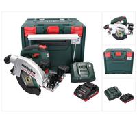 Sierra circular manual a batería Metabo KS 18 LTX 66 BL de 18 V y 165 mm + 1 batería de 4,0 Ah + cargador + metaBOX