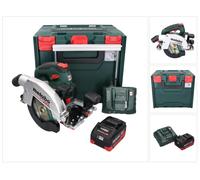 Sierra circular manual a batería Metabo KS 18 LTX 66 BL de 18 V y 165 mm + 1 batería de 8,0 Ah + cargador + metaBOX