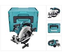 Sierra circular manual inalámbrica Makita DSS611ZJ, 18V, 165 mm, en sistema de almacenamiento Makpac tamaño 3, con inserto universal