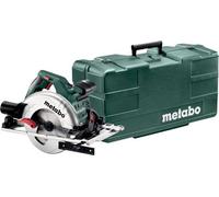 Sierra circular Metabo KS 55 FS, 1200 W, incluye maletín, compatible con rieles guía, con empuñadura ergonómica