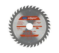 Sierra circular norton 125 mm, corte transversal y suave para madera y