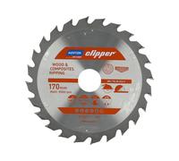 Sierra circular norton 170 mm x 30 mm x 24 dientes atb (2,8 / 1,8), pa