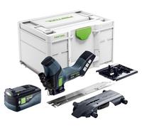 Sierra de arco sin cable Festool ISC 240 EB-Basic 18 V 240 mm + 1x batería 5,0 Ah + Systainer - sin cargador