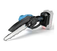 Sierra de cadena DWiusty de 6 pulgadas, sierra de poda eléctrica inalámbrica, mini herramienta de corte de madera portátil, compatible con batería Makita de 18 V Style B-6 inches（2 Battery）