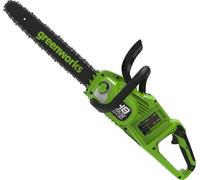 Sierra de cadena eléctrica Greenworks, 2 x 24 V, 36 cm. No incluye batería ni cargador