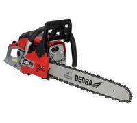 Motosierra de gasolina de 2,4 kW y 58 cm³, riel guía de 18" 45 cm, hasta 12000 rpm, dos tiempos, monocilindro, refrigerado por aire, velocidad de cadena de 25 m/s, para un alto rendimiento y corte
