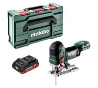 Sierra de calar a batería Metabo STA 18 LTX 150 BL de 18 V y 150 mm sin escobillas + 1 batería LiHD de 4,0 Ah + Metabox - sin cargador