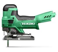 Sierra de calar de 135 mm, 18V, de iones de litio, marca Hikoki, modelo CJ18DBW2Z, sin batería ni cargador. Incluye empuñadura ergonómica y estuche HitCase III