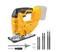 Sierra de calar inalámbrica para batería Dewalt de 18 V y 20 V, herramienta de corte de sierra de calar sin escobillas de 800 W, 2700 rpm, cortes biselados de 45°, 4 acciones orbitales, con cuchillas