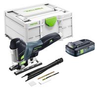 Sierra de calar oscilante a batería Festool PSC 420 EB-Basic 18 V 120 mm sin escobillas + 1 batería de 4,0 Ah + Systainer - sin cargador