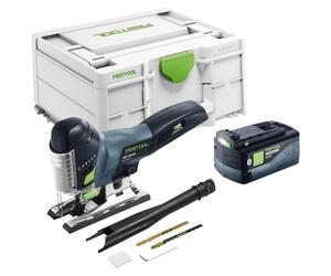 Sierra de calar oscilante a batería Festool PSC 420 EB-Basic de 18 V y 120 mm sin escobillas + 1 batería de 5,0 Ah + Systainer - sin cargador