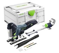 Sierra de calar oscilante a batería Festool PSC 420 EB-Basic de 18 V y 120 mm sin escobillas + cortador circular + Systainer - sin batería, sin cargador