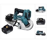 Sierra de cinta a batería Makita DPB 183 G1 de 18 V, 66 mm, sin escobillas + 1 batería de 6,0 Ah - sin cargador