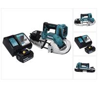 Sierra de cinta a batería Makita DPB 183 RG1 de 18 V, 66 mm, sin escobillas + 1 batería de 6,0 Ah + cargador
