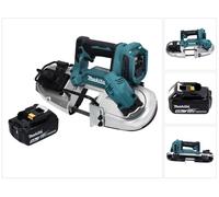 Sierra de cinta a batería Makita DPB 183 T1 de 18 V, 66 mm, sin escobillas + 1 batería de 5,0 Ah - sin cargador