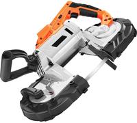 Sierra de cinta portátil inalámbrica de 20V, con una profundidad de corte de 5 pulgadas, motor sin escobillas de velocidad variable de 0-120 m/min, con luz LED, ideal para cortar acero, aluminio, cabl