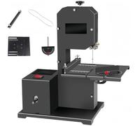Sierra de cinta profesional de 800W, motor de cobre puro con altura de corte de 70 mm y mesa ajustable de 0-45°, para maderas duras y blandas
