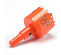 Sierra de corona - 40 mm - Naranja - Acero rápido HSS M42 bi-metal - Sierra de corona con vástago hexagonal y broca con profundidad de corte de 30 mm - Para madera, construcción seca y chapa metálica