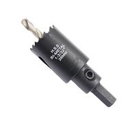 Sierra de corona de 28mm LAIWEI bimetálica cortadora de agujeros redondos HSS cabeza de sierra circular, profundidad de corte hasta 38mm, adecuada para madera, plástico, cartón yeso y tubos metálicos