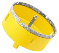 Sierra de diamante de 85 mm con puntas guía, ideal para cortar baldosas y vidrio