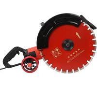 Sierra de hormigón eléctrica, sierra circular para cortar hormigón de 4000W, con disco de corte y rodillo guía, 3000 rpm, 165 mm. Ideal para cortar piedra, hormigón, granito y ladrillo rojo
