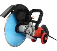 Sierra de hormigón, profundidad de corte ajustable, motor potente de 4000W, 350 mm