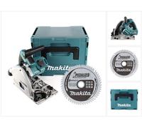 Sierra de inmersión sin cable Makita DSP 600 ZJ 36 V (2x 18 V) sin escobillas + hoja de sierra circular EFFICUT + Makpac - sin batería, sin cargador