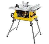 Stanley Sierra de mesa 1.800W Ø254mm, 4.800 rpm, corte 90°80mm/45°50mm, guía 660mm, extracción polvo