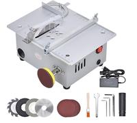 Sierra de mesa mini TAZZOR - 5000 RPM, altura de hoja de sierra ajustable de 0-20 mm, 7 velocidades - Ideal para modelismo y trabajos de precisión - Sierra de mesa mini eléctrica (lámina de sierra de
