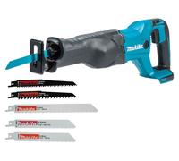Sierra de sable sin cable Makita DJR 186 Z 18 V + juego de sierras de sable ( P-83967 ) - sin batería, sin cargador