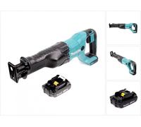 Sierra de sable sin cable Makita DJR 186 ZY1, 18V Sierra de sable + 1x batería 1,5 Ah - sin cargador