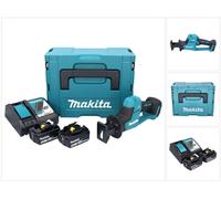 Sierra de sable sin cable Makita DJR189RTJ 18V sin escobillas + 2x Baterías 5.0Ah + Cargador + Maletín Makpac
