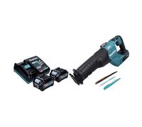 Sierra de sable sin cable Makita JR 001 GD2 Sierra de sable sin escobillas de 40 V máx. XGT + 2x batería 2,5 Ah + cargador - sin maletín