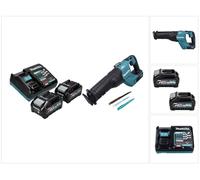 Sierra de sable sin cable Makita JR 001 GM2 Sierra de sable sin escobillas de 40 V máx. XGT + 2x batería 4,0 Ah + cargador - sin maletín
