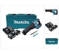 Sierra de sable sin cable Makita JR 001 GM201 Sierra de sable sin escobillas de 40 V máx. XGT + 2x batería recargable 4,0 Ah + cargador + maletín