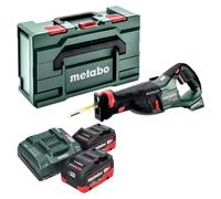 Sierra de sable sin cable Metabo SSEP 18 LT BL 18 V 32 mm sin escobillas + 2x batería LiHD 8,0 Ah + cargador + metabox