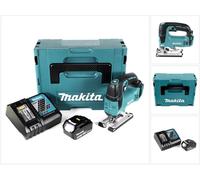 Sierra de vaivén sin cable Makita DJV 182 RT1J 18V sin escobillas + 1x batería recargable 5.0Ah + cargador + Makpac