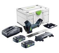 Sierra para materiales aislantes a batería Festool ISC 240 EB-Basic 18 V 240 mm + 2 baterías de 4,0 Ah + cargador + Systainer