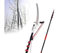 sierra para ramas altas, Sierras de pértiga manuales, podadora árboles extensible, sierra telescópica, for, poda largo alcance(18ft)