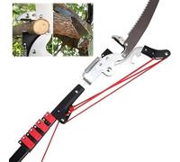 sierra para ramas altas, Sierras de pértiga manuales, podadora árboles extensible, sierra telescópica, for, poda largo alcance, herramientas corte(18ft)