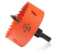 Sierra perforadora bimetálica de 85 mm,para madera y metal,redonda bimetálica con profundidad de corte de 35 mm para acero, hierro fundido, aluminio, paneles de yeso, madera