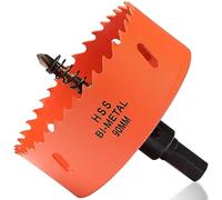 Sierra perforadora bimetálica de 90 mm,para madera y metal,redonda bimetálica con profundidad de corte de 35 mm para acero, hierro fundido, aluminio, paneles de yeso
