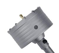 Sierra perforadora de hormigón de 110 mm con varilla de conexión de vástago SDS Plus de 220 mm, dientes de carburo de tungsteno (7,7 mm x 4 mm), sierra perforadora de cemento para piedra de pared de